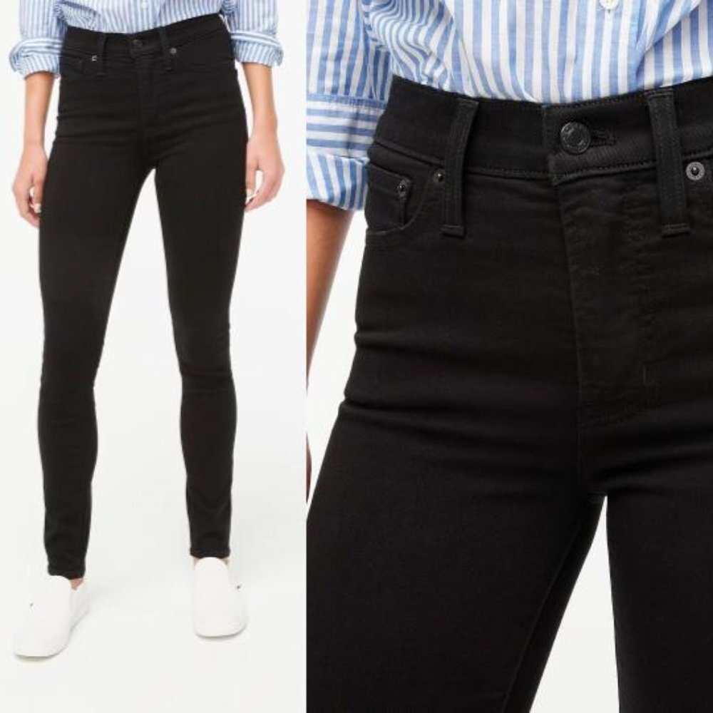 💥3/$30💥 Jcrew Black Fade Distressed High Rise Skinny Jeans